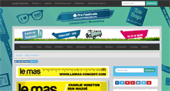 Desktop Screenshot of leguidedesfestivals.com