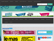 Tablet Screenshot of leguidedesfestivals.com